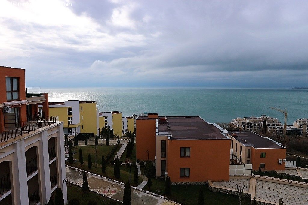 Sveti Vlas: Traum-Meeraussicht in Sveti Vlas Bulgarien 2-Zimmer-Wohnung 